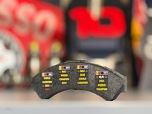 Load image into Gallery viewer, Grand Prix used Formula One Brake pad Red Bull Racing - Max Verstappen - FIA Formula One Drivers' World Champion F1-247