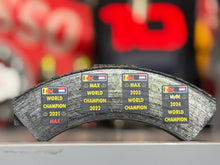 Load image into Gallery viewer, Grand Prix used Formula One Brake pad Red Bull Racing - Max Verstappen - FIA Formula One Drivers' World Champion F1-247