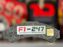 Load image into Gallery viewer, Grand Prix used Formula One Brake pad Red Bull Racing - Max Verstappen - FIA Formula One Drivers' World Champion F1-247
