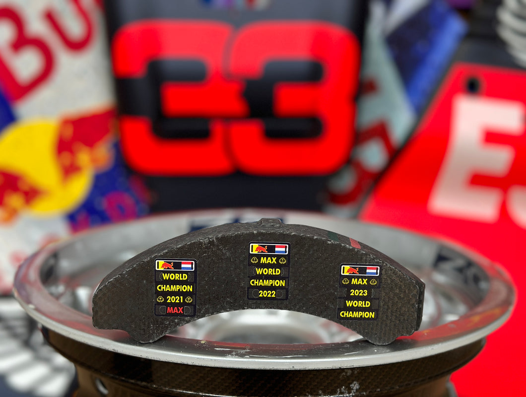 3103 Formula One Brake pad Red Bull Racing - Max Verstappen - FIA Formula One Drivers' World Champion F1-247