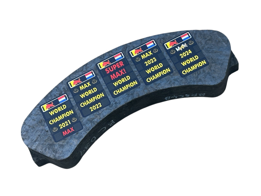 2024 Formula One Brake pad Red Bull Racing - Max Verstappen - FIA Formula One Drivers' World Champion F1-247 (Copy) (Copy)